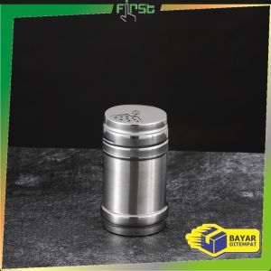 FH-C1265 Tempat Bumbu Dapur Stainless Tutup Putar Serbaguna / Tempat Merica Gula Lada / Wadah Garam