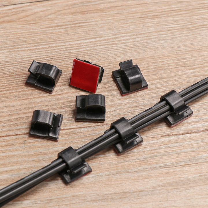 200 Pcs Cable Clips, Adhesive Cable Organizer Cord Holder Wire Clip