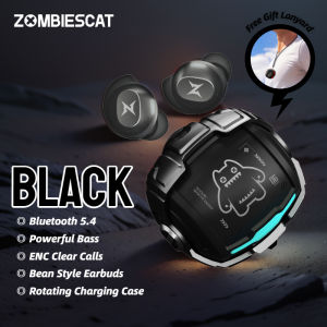 ZOMBIESCAT B12 TWS Wireless Earbuds: Mini Bean in-Ear Bluetooth 5.4 Headphones with Powerful Deep Bass – Ideal for Sports Earphones