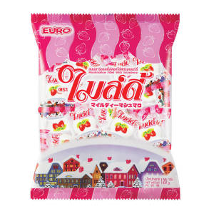 ยูโร่ ไมล์ดี้ ขนมมาร์ชเมลโล่สอดไส้ช็อกโกแลต 120 กรัม