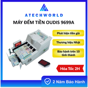 Máy Đếm Tiền Nhật Bản OUDIS 9699A Máy Dài Có Phát Hiện Tiền Gỉa - Hàng Chính Hãng - BH 2 Năm - Có Xuất VAT