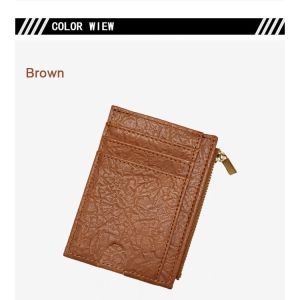 DOMPET KARTU KULIT 7 SLOT ID CARD HOLDER WALLET LEATHER IMPORT PRIA WANITA PREMIUM GROSIR - WL087