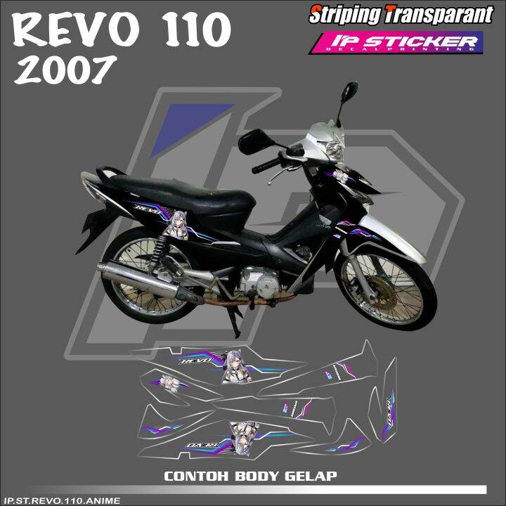 REVO 110 (COD) STIKER STRIPING MOTOR HONDA REVO 110 - STIKER LIST ...