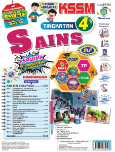 Riang Belajar KSSM Sains Tingkatan 4 (Buku Latihan Topikal & Nota)