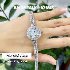 DHSG Đồng Hồ Nữ Thạch Anh Quartz BRIDE TALK 021853 Dây Thép Trendy Watch Tay Đi Tiệc Đi Chơi Kèm Hộp Qùa Tặng