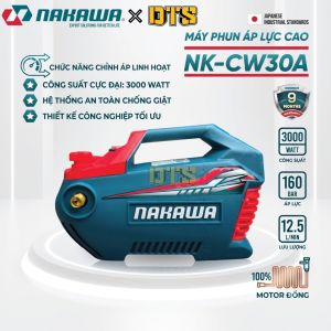Máy rửa xe cao áp 3000W NAKAWA NK-CW30A có chỉnh áp mô tơ từ xịt điều hòa sân vườn rơ le chống giật