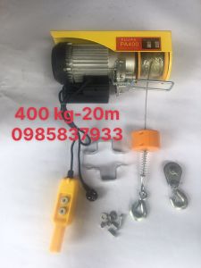 Tời điện 400 kg 20 m tiêu chuẩn Nhật dùng nâng hạ các thiết bị an toàn hiệu quả