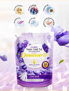 Nước Giặt Xả Deemee Công Nghệ Lưu Hương 24H Đến Từ Thái Lan An Toàn Và Dịu Nhẹ Cho Da Túi 2000ML