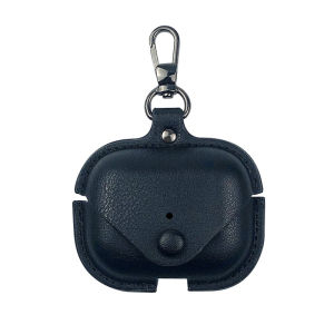 Case for Apple AirPods 3rd generation PU Leather Portable Protective Case Cover with Carabiner Loss Prevention Clip Earphones Accessories(no earphones)