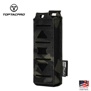2025TOPTACPRO  Tactical Magazine Pouch  9MM Single MOLLE Cutting  9  Millimeter Tool Bag   Extinction