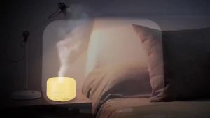 SYCAT 500ML 7 LED Humidifier with Essential oil Ultrasonic Aromatpy Essential Oil Diffuser AIr