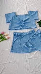 Plus Size ชุดเซ็ต3ชิ้น เซตไปทะเลไซส์ใหญ่ ชุดไปทะเลสาวอวบอ้วน