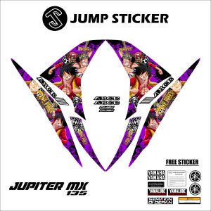 Stiker striping jupiter mx new 135 grafis variasi 061 ABU