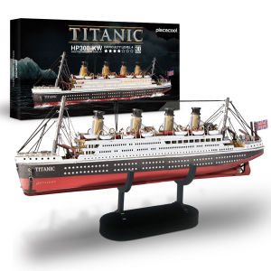 Piececool 3D Metal Puzzles Titanic Ship Model Kits Cruise Building Toys Home Decoration Gifts