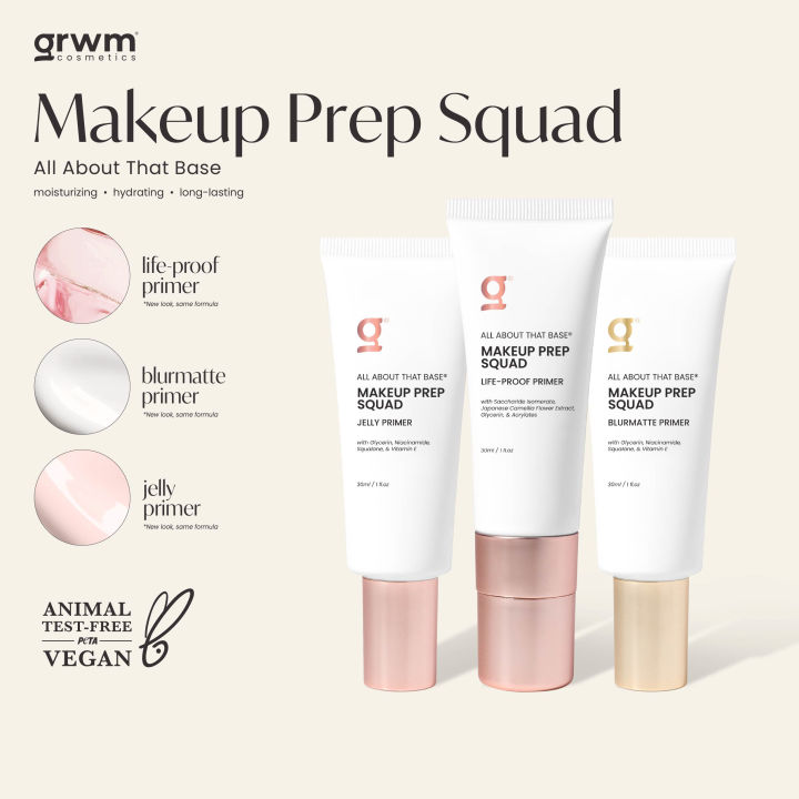 GRWM Cosmetics Makeup Prep Squad Primer