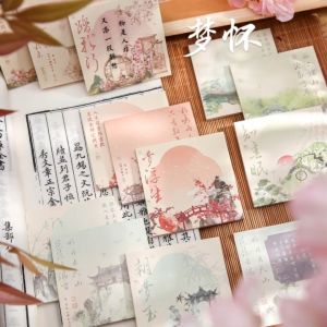 Chinese Style Sticky Notes Student Tearable Message Memo Stationery