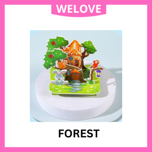 3D DIY Puzzle Castle Series Kids Assemble Learning Toy Random Style Gift Creativity Miniature Model