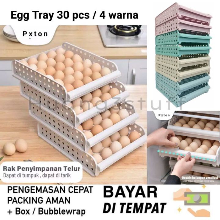 Egg Box Tempat Telur Tingkat Tempat Penyimpanan Telur Rak Telur