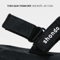 Giày Sandals Nam Nữ Unisex Êm Chân Shondo F6 Sport Đen Full F6S301. 