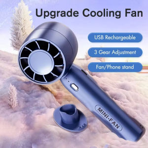 Portable Mini Handheld Fan Desktop Fan Charging Base 3 Gear Adjustment Handy Fan#XFS#XFS02
