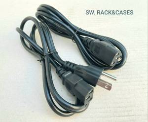 สายไฟปลั็กคอม ปลั๊กอะแดปเตอร์ (ราคาต่อ 1 เส้น)ปลั๊กกาว 3ขา300/500V สายยาว 1.2 เมตร สายไฟปลั็กคอม ปลั๊กอะแดปเตอร์ วัสดุทองแดงผสม สินค้ามาตรฐาน