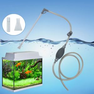 ER52858 Handheld With Filter Nozzle Air Pump Cleaning Accessories Fish Tank Gravel Filter Water Pump Cleaner Aquarium Accessories Aquarium Siphon Water Cleanger Tools
