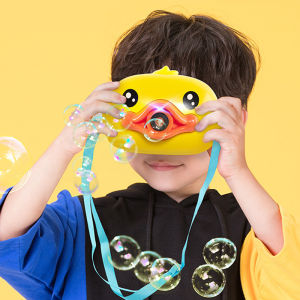 Mainan Anak Busa Sabun Bubble Kamera Otomatis Dilengkapi Musik