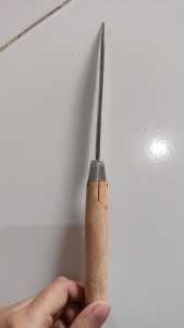 Pisau Dapur Gagang Kayu Pisau Baja Asli Pisau Daging / Pisau Dapur Tajam Serba Guna Baja Gagang Kayu