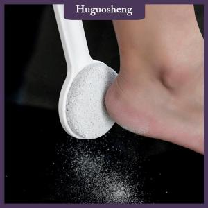 [huguosheng] 1ชิ้นแปรงขัดผิวด้วยหินภูเขาไฟขัดเท้าตะไบขัดผิวด้ามจับยาวสองด้านแปรงขัดผิว