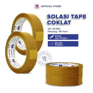 Isolasi Solasi Coklat Ukuran 24mm x 90 Yard plester