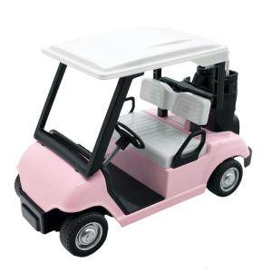 1:20 Scale Miniature Metal Golf Cart Replicas Model with Clubs Cake Toppers Decorative Ornament For Home Office Display