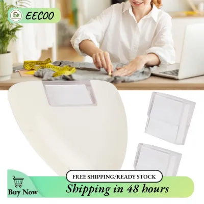 EECOO Phấn thợ may Phấn đánh dấu vải hòa tan trong nước hình tam giác Bộ 4 màu cho quần áo bọc da Tay cầm tiện dụng Loại bỏ cặn miễn phí cho thợ may chuyên nghiệp và may gia đình