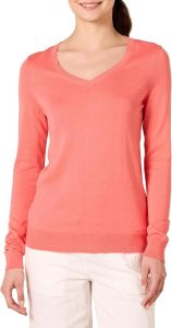 Essentials  Womens Classic Slim Fit Lightweight Long Sleeve  V  Collar sweater ( Offer Plus Size )