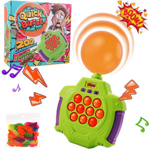 Kids Fast Push Bubble Fidget Toy Balloon Quick Press Funny Family Table Game Handheld Game Machine Sensory Stress Reliever Toy