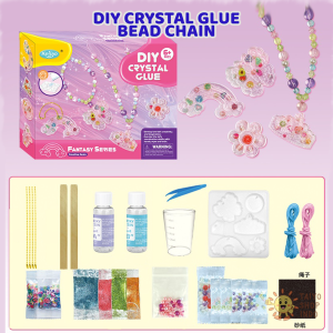 TAIYO Mainan Anak DIY Crystal Glue Bead Chain Manik Aksesoris Gelang Kalung Kreatifitas
