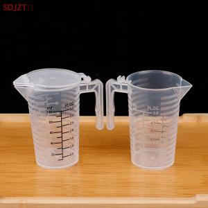 🚚【Local Express Delivery】🚚 100 250 500ML Measuring Cups Jug Clear Baking Kitchen Flour Water with cover Sc