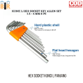 Set 8pcs ALLEN key KUNCI L HEX SOCKET SET 1.5 - 6mm. 