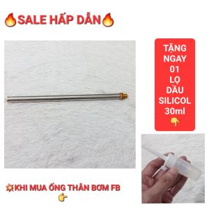 Phụ Kiện Bơm Xe Máy Ô Tô Ống Bơm F B Tặng Kèm Dầu Silicol 30ml_OanhThảo86