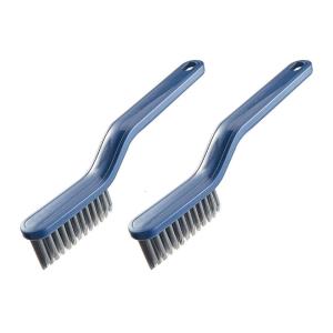 2PCS Stiff Bristle Corner Gaps Cleaning Brush Ergonomic Grip Scrubber For Bathroom Kitchen Floor Efficient Cleaning
