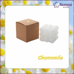 Suomi Scented Candle Smokeless Essential Oil Aromatherapy Geometric Rubiks Cube Modeling Party Candle
