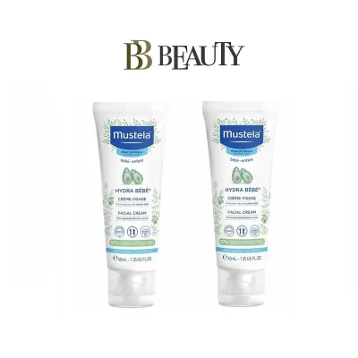 Mustela Hydra Bebe Facial Cream 40ml x 2pcs
