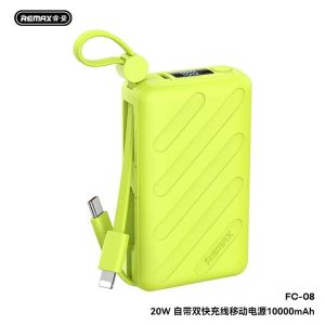 REMAX FC-08 PD20W Self-contained Dual Fast Charging Cable Powerbank 10000mAh