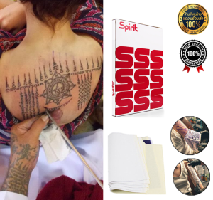 100แผ่น กระดาษลอกลาย A4 Size Tattoo Tracing paper กระดาษลอกลายสัก แผ่นลอกลายสัก