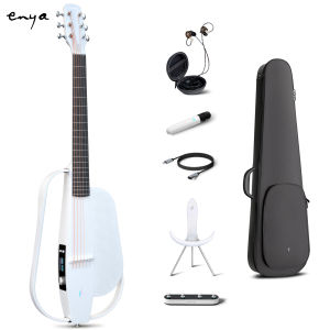 Enya guitars NEXG 2 Acoustic-Electric guitar Carbon Fiber Audio Guitar Smart Acustica Guitarra for Adults with Preamp Strap Usb Charging Cable and Gig Bag