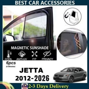 Volkswagen Jetta 2012-2026 FULLY MAGNETIC SUNSHADE【4pcs】