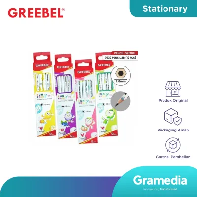 Greebel Pencil 2B 7032 Fun Fruit (12Pcs/Set)