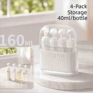 SWEET ELVES 2/4 in 1 Toiletry Bottles Set Portable Leak Proof Empty Travel Bottle Durable Split Bottle Lotion Bottle Camping