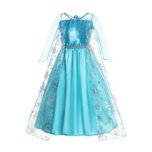 Christmas gifts Disney Princess Dress 2024 Girls Elsa Anna Mirabel Rapunzel Costume Kid Birthday Party Clothes Halloween Cosplay Encanto Frozen