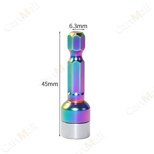 8mm Hex Socket Nut Driver Socket Adapter No-Magnetic Steel Ball Sleeve Metal Hexagonal Socket 1Pc
