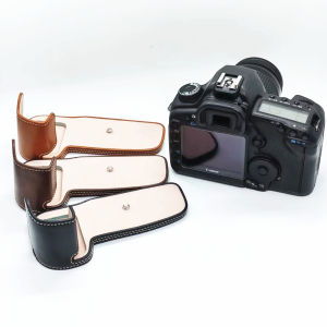 【NEW F】5D 2 3 4 Camera Half Case Body Protector Cover PU Leather Bottom Base Scratch Resistant Durable for Canon EOS 5D Mark II III IV